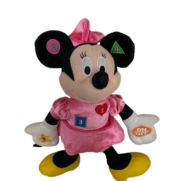 Disney Minnie Mouse Plush Toy Interactive Buttons Sounds 11" - Picture 1 of 4